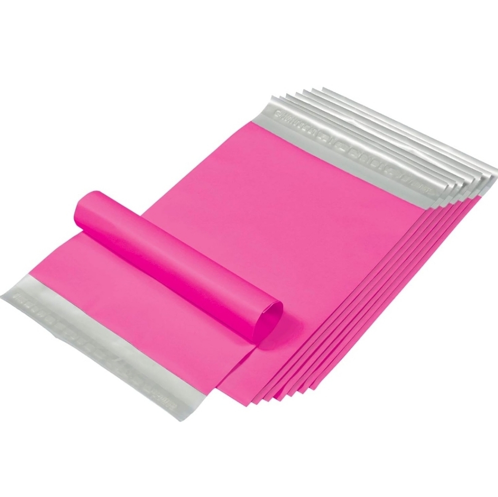 Quality Park Pink Large Poly Mailers, 10 x 13 Lightweight Polymailer 100pcs NEW